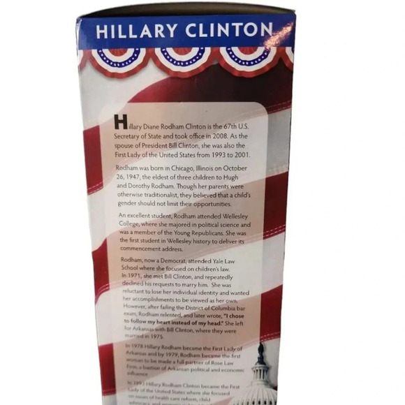 Hillary Rodham Clinton Bobblehead 2016 Edition Royal Bobbles Democtat Political - Picture 4 of 8